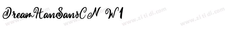 DreamHanSansCN W1字体转换 DreamHanSansCN W1字体转换